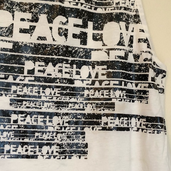 White Zumba Peace Love Tank Top - Picture 4 of 7